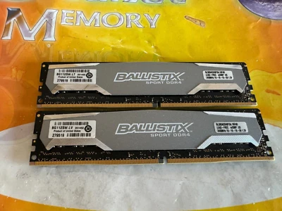 PC4-19200 16GB (2x8GB) DDR4 2400 NON ECC Desktop Memory BLS8G4D240FSA.16FAD - Image 1 of 3