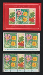 Germany Christmas seals sheet Weihnachtssiegelmarken 1978  blocks pane No Gum - Picture 1 of 1