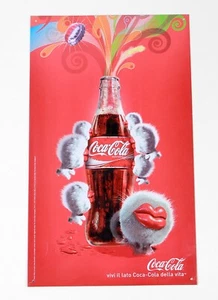 Coca Cola Letrero Esmaltado Panel Publicidad De Estaño con Logotipo Y Slogan - Imagen 1 de 24