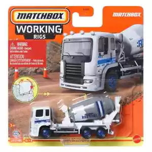 Matchbox Working Rigs Cement King White Cement Truck - Picture 1 of 1