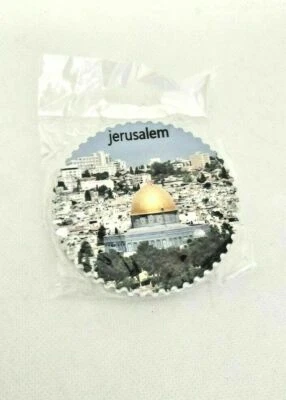 Mezquita de Al-Aqsa con imán de nevera de cerámica de la ciudad de Jerusalén recuerdo de Palestina Foto 1 de 3