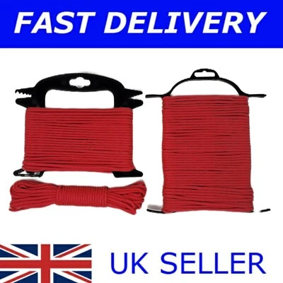 ESW LEISURE Dunkelrosa 4 mm Guy Line Seilzelt Camping Guyline Paracord Kordel 10M 15M 25M