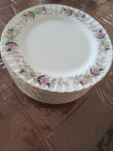 Set of 12 Creative Regency Rose Dinner Plates 10 1/4” - Picture 1 of 1