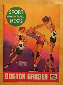 1948-49 SPORT Basketball NEWS BOSTON CELTICS Garden Program Coach ALVIN JULIAN - Picture 1 of 14