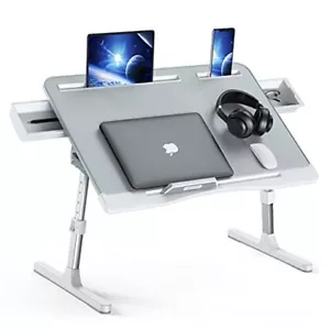 Foldable Laptop Bed Tray Desk, Adjustable Laptop Bed X-Large(15.7"x23.6") Gray - Picture 1 of 7