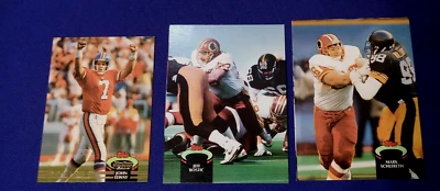 1992 STADIUM CLUB NO team name  logo PROOF VARIATION MARK SCHLERETH JEFF BOSTIC - Image 1 of 4