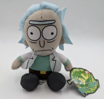 Rick & Morty Adulto Natação Rick Licenciado Pelúcia Recheada 7" Brinquedo de Fábrica NOVO COM ETIQUETAS - Imagem 1 de 4