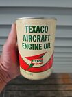 TEXACO FULL AIRCRAFT ENGINE OIL CAN  SAE-50 Empty 