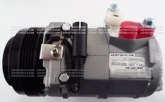 LAND ROVER RANGE ROVER AC COMPRESSOR 03-09 M62 HSE FOR JPB000110 10S17C - Image 1 of 1