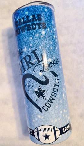 DALLAS COWBOYS GIRL 20oz. Stainless Steel Tumbler Cover