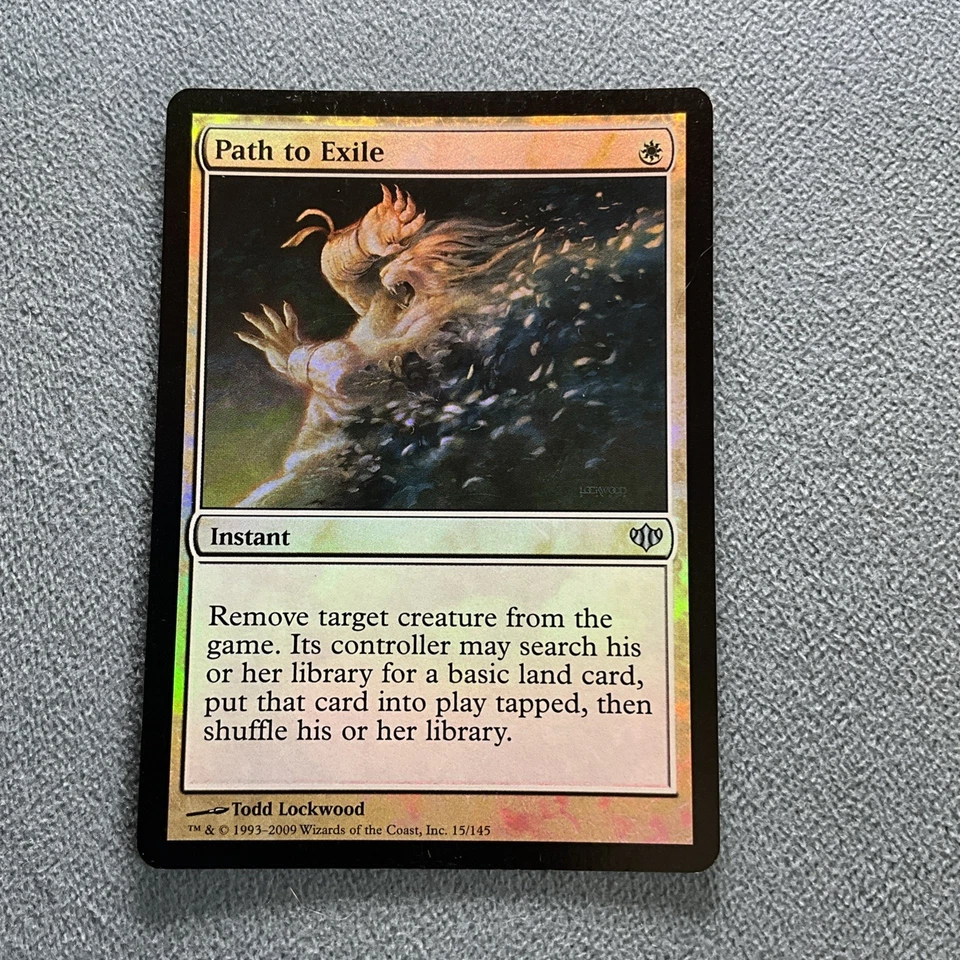 MTG- Path to Exile- Conflux- FOIL-Lightly Played Excellent Cond- MAGIC CARD - Image 1 of 3