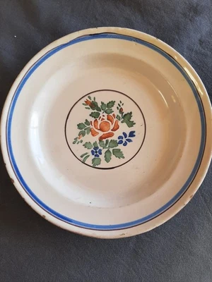 assiette faïence ancienne - Photo 1/4