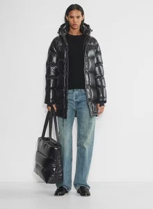 Aritzia The Super Puff Super Mid Black Coat Size XS RRP £325 - Picture 1 of 5