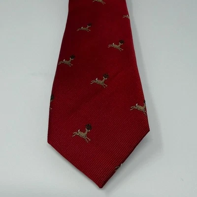 Corbata de reno de Navidad 100 % seda Crewcuts para niños - roja Foto 1 de 4