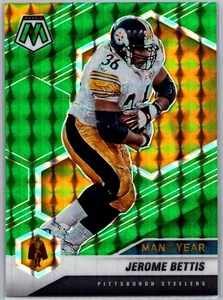 2021 Panini Mosaic #262 Jerome Bettis Prizm Green Pittsburgh Steelers - Picture 1 of 2