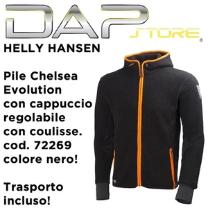 HELLY HANSEN - Pile mod. Chelsea Evolution con cappuccio regolabile - nero! - Foto 1 di 2