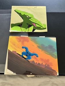 2x X-Men Cels Beast & Sauron Production Animated Series 90s Hand Painted - Picture 1 of 6