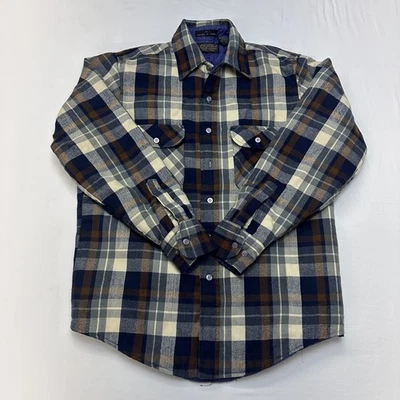 Vintage Sawtooth Outdoors Quilted Flannel Shirt Jacket Shacket Mens Medium - Image 1 of 4