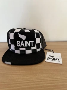Saint Trucker Cap New With Tags Black And White Checkered One Size - Picture 1 of 5