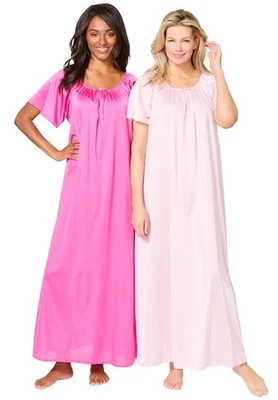 Pack de 2 vestidos largos sedosos talla grande Only Necessities Foto 1 de 4