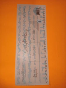 Provo Craft Scrapbooking Border Stickers Tools Construction Handy Equip Clear - Picture 1 of 2