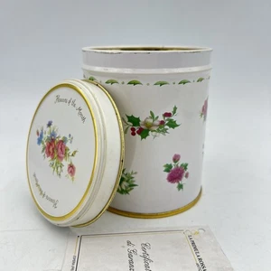 Barattolo Scatola di latta Royal Albert con mesi Flower Of The Month contenitore - Foto 1 di 8