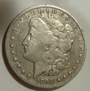 1894-O MORGAN SILVER DOLLAR VF - Picture 1 of 2