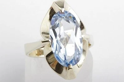 Topas Ring 333 8k Gelb Gold Gr 55 Top! * - Bild 1 von 4