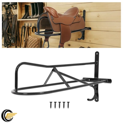 Horse Saddle Rack Wall Mounted Western Stand Storage For Saddles, Blanket, Pad - Image 1 of 4