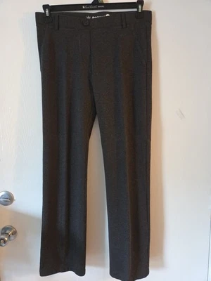 Betabrand Ponte Pants Large Petite Charcoal Yoga Dress Bootcut Office NEW Sale - Image 1 of 4