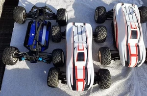 Acme Raptor RC Truggy cars x 2 complete working chassis with TWO radios ,spares - Picture 1 of 15