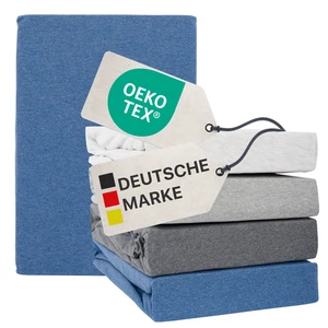 Spannbettlaken Melange Spannbetttuch Bettlaken für Matratze Boxspringbett - Bild 1 von 7