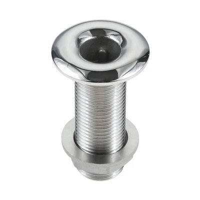 316 Stainless Steel Boat Thru Hull Fitting Drain Pipe Tube Marine Hardware 1/2" - Image 1 of 4