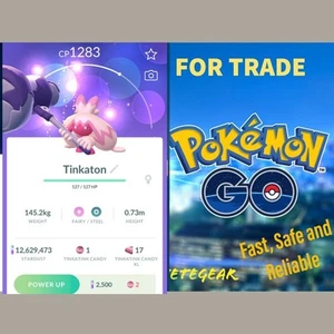 Pokémon Go TINKATON For TRADE || Fast Delivery 🔥🔥 - Picture 1 of 4