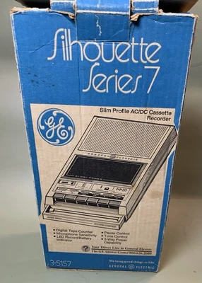 Grabadora de cinta vintage GE Silhouette serie 7 S-5157 LEER Foto 1 de 4
