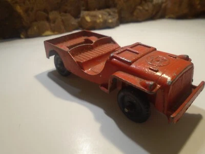 TOOTSIETOY VINATGE DIECAST MILITARY JEEP, VERY GOOD CONDITION, USA       1-122-1 - Image 1 of 4
