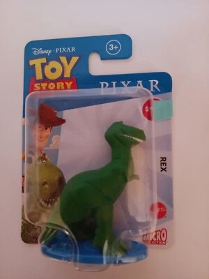 Figura Micro Colección Disney Pixar Toy Story Rex NUEVA Medias de Dinosaurio Selladas Foto 1 de 4