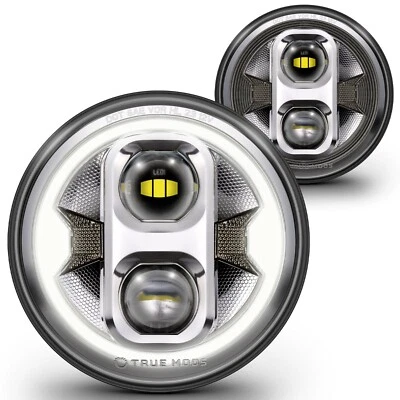 7" H6024 LED Headlights for Jeep Wrangler JK JKU TJ LJ - DOT w/ DRL Turn Signals - Image 1 of 4