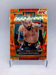 UFC 2022 Select Prizm ROGERIO BONTORIN #63 ORANGE FLASH Concourse Rookie Card RC