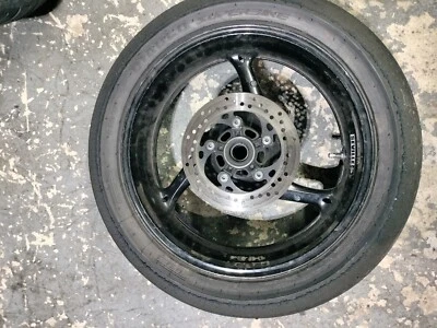 2008 2009 SUZUKI GSXR 600 GSXR 750 OEM REAR WHEEL STRAIGHT!!! - Image 1 of 4