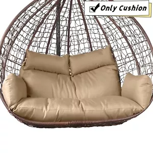 2 Seater Swing Egg Chair Cushion Water Resistant Hanging Chair Replacement Pad - Picture 1 of 27