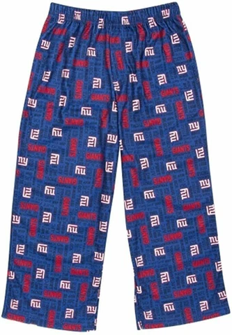 New York Giants Little Boy's Sleep Pajama Pants - Royal Cover