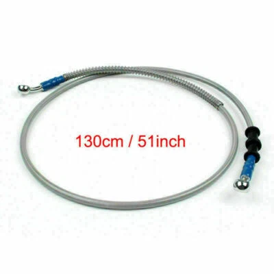 130cm/51" M10 Brake Oil Hose Line Banjo Fitting Stainless Steel End #8 Foto 1 de 2