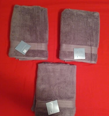 Toalla de baño Charisma 30 x 58 pulgadas - Gris Gunmetal - Lote de 3 Foto 1 de 3