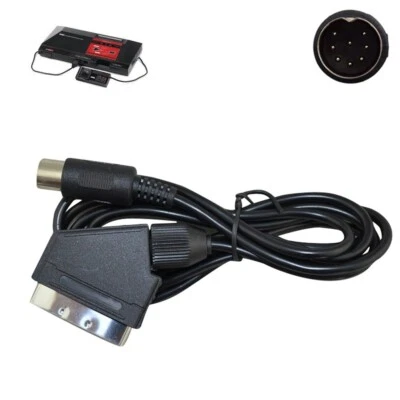 SEGA MASTER SYSTEM 1 AUDIO VIDEO CABLE LEAD SCART RGB CONSOLE PAL AV TV CORD - Immagine 1 di 2
