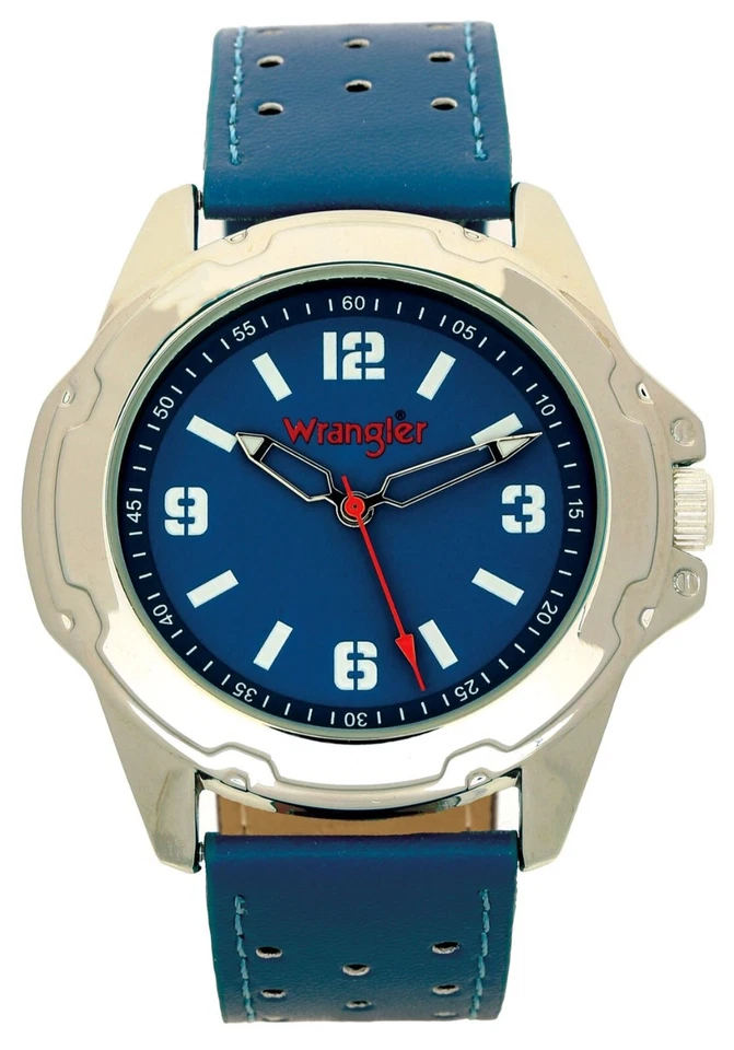 ** Wrangler Men's Blue Dial Blue Strap Watch WRT1101-2B
