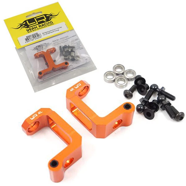 NEW Yeah Racing RSS3-003OR Ball Bearing Aluminum C-Hub Set Orange HPI RS4 Sport - Image 1 of 1