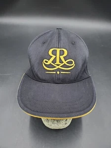 RR All Team Rider small Black Fitted Baseball Hat Cap gold embroidery - Picture 1 of 6
