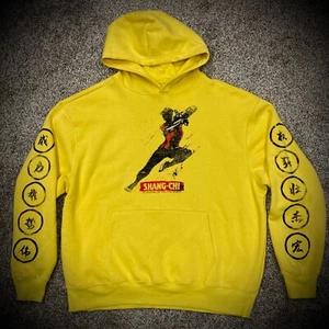 MARVEL COMICS SHANG CHI HOODIE legend of the ten rings yellow sweatshirt MENS XL - Picture 1 of 3