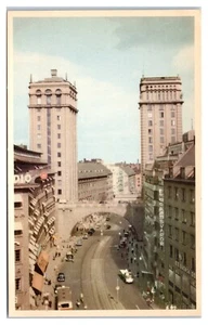 Postal Torres Gemelas Kungsgatan y Kungstornen en Estocolmo Suecia - Imagen 1 de 2